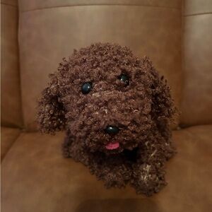 Brown Plush Dog Toy